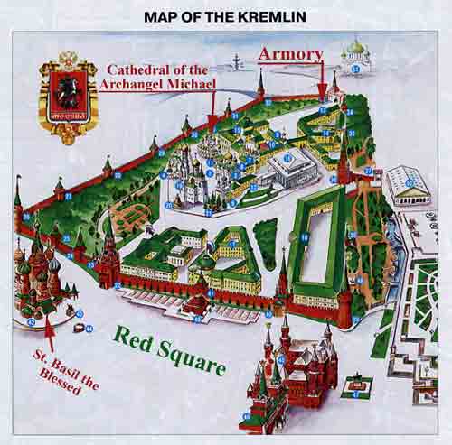 Красная площадь карта